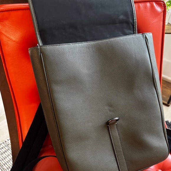 COACH Blaine Olive Green Leather Men's Backpack - Picture 9 of 10